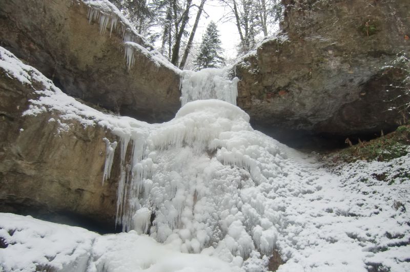 Водопады Чинаревой балки 3 января 2013 года